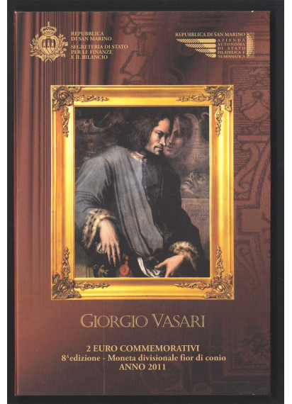 2011 Giorgio Vasari 2 € in Folder San Marino
